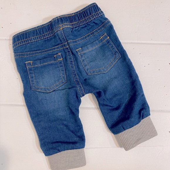 Cat & Jack Dark Knit Denim Jean Pants | NB - Picture 4 of 6